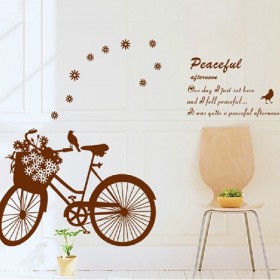 Bicycle with Flowers and Birds